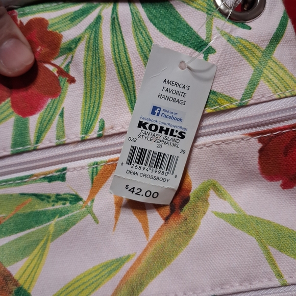 Rosetti Mini Crossbody Bag Fantasy Island Tropical Floral Demi Purse NWT - Picture 5 of 5